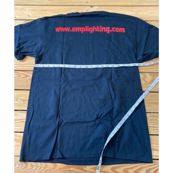NEW Port and Company Amp Lighting T Shirt Large Men’s Black Short Sleeve - Picture 7 of 7